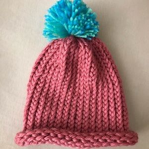 Hand knit hat